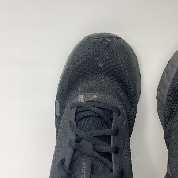 Nike Womens Running Shoes Size 7.5 Revolution Sneakers Black BQ3207-001 - Picture 8 of 10